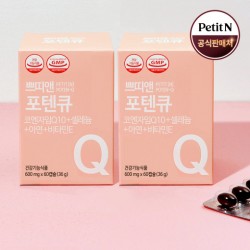 쁘띠앤 포텐큐 코엔자임Q10 / 코엔자임큐텐 / 코큐텐 + 셀레늄 2BOX